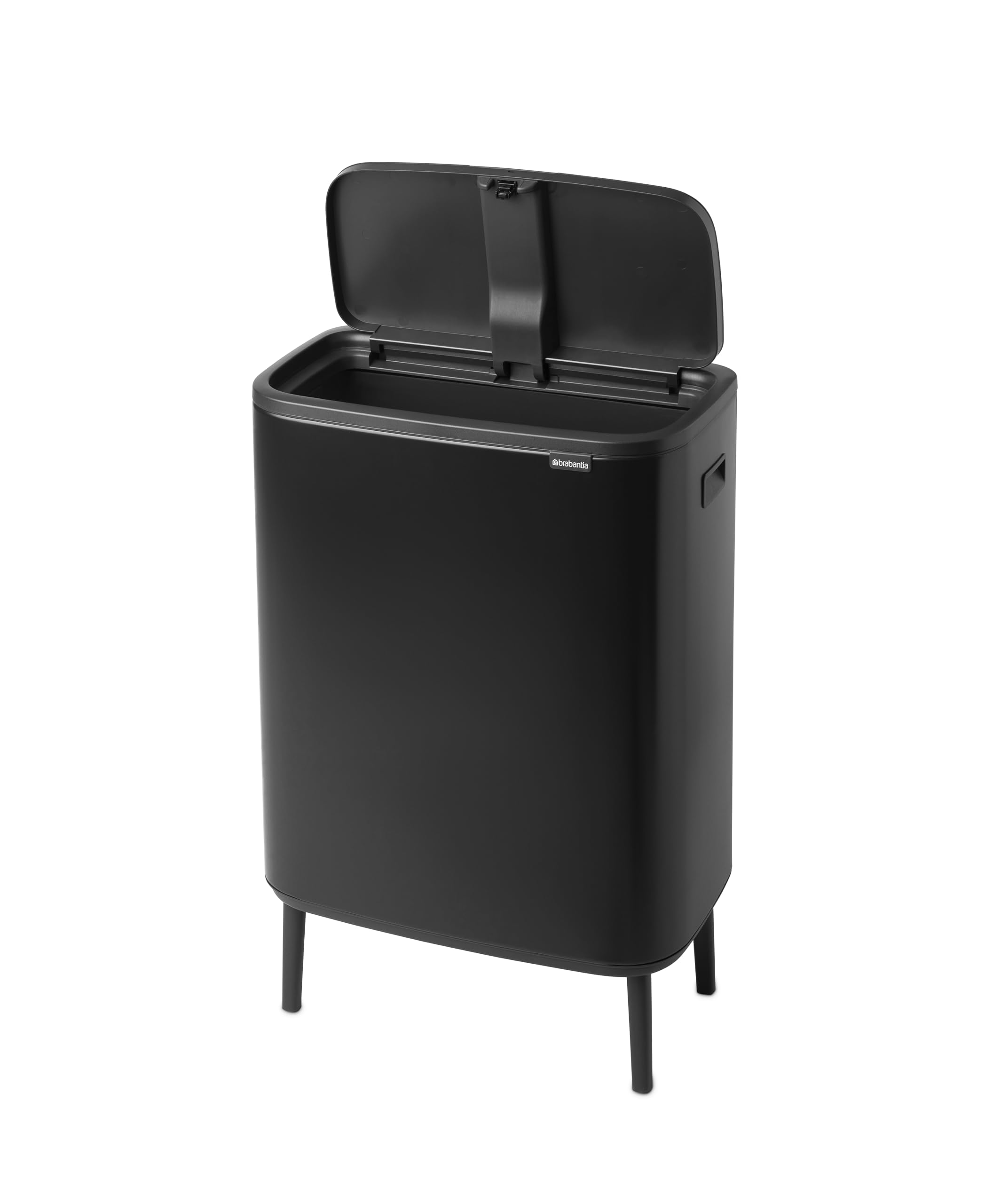 Bo Touch Bin Hi - 60L Inner Bucket (Matt Black) Large Waste Kitchen Bin - Soft-touch