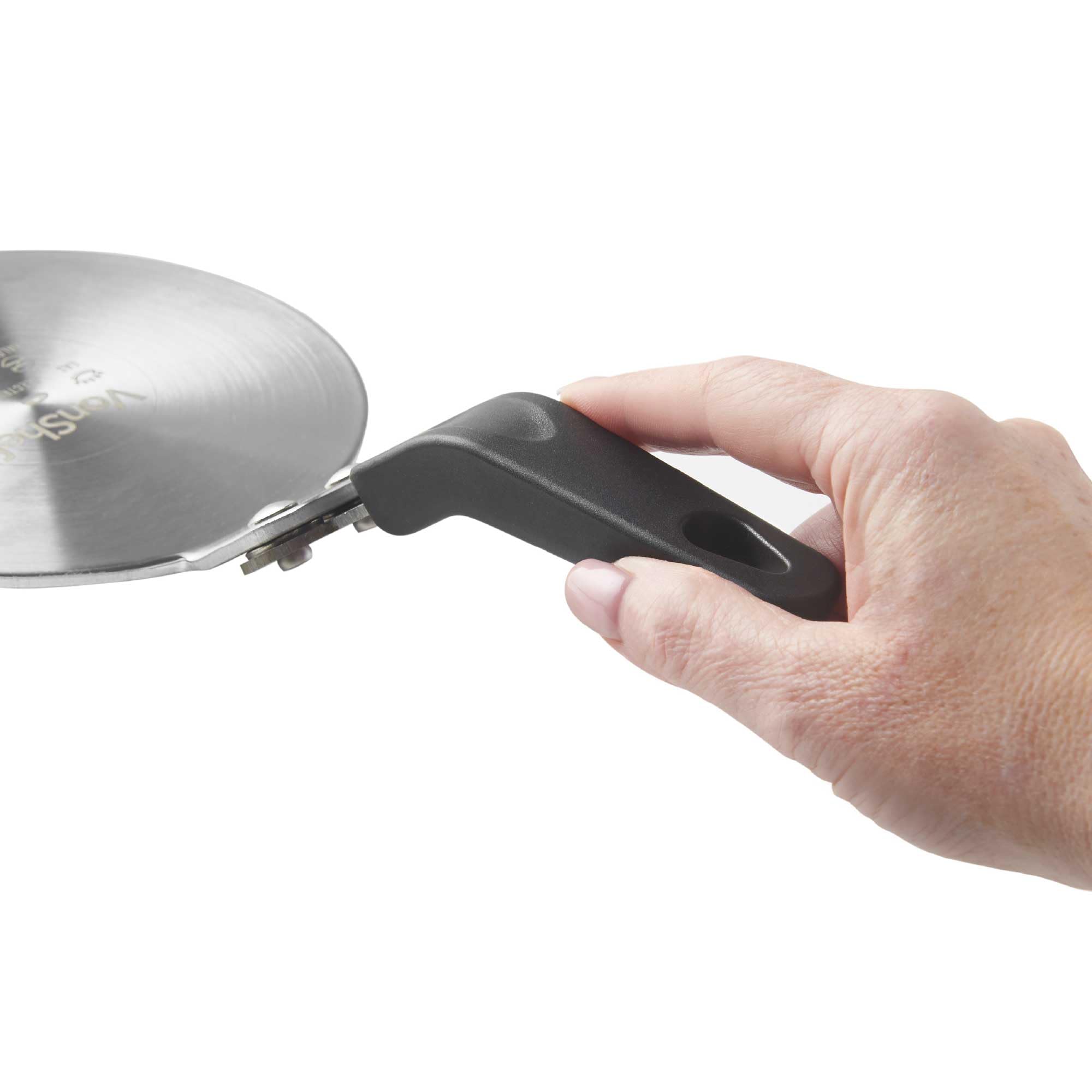 VonShef Induction Hob Converter - Adapter for Moka Pots & Coffee Makers - Induction Plate for All Hob Types, Aluminium 13cm Diameter Stovetop - Heat Resistant Handle