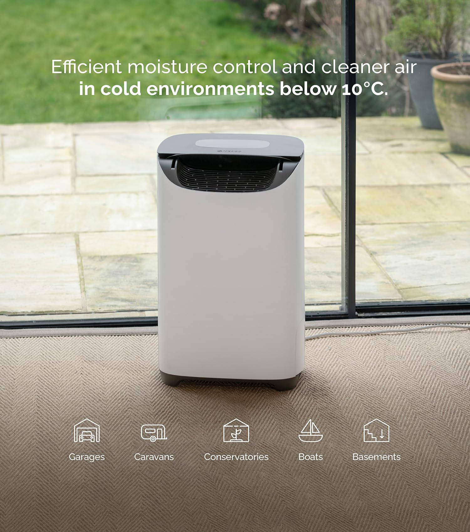 DD8L Pro Desiccant Dehumidifier - Faster Clothes Drying | Smart App Control | Customisable Energy Use | Works in Cold Environments | Anti-Bacterial Ioniser | Ideal for Boats, Caravans & Garages