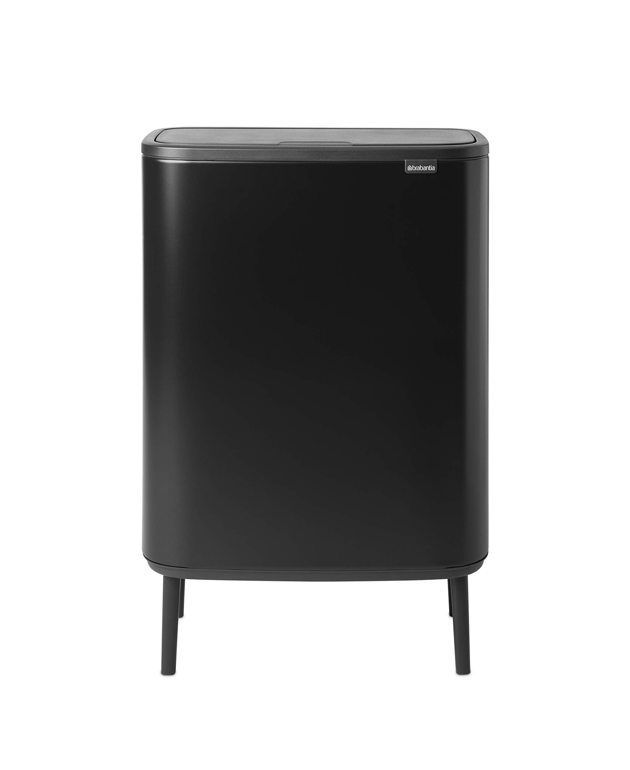 Bo Touch Bin Hi - 60L Inner Bucket (Matt Black) Large Waste Kitchen Bin - Soft-touch