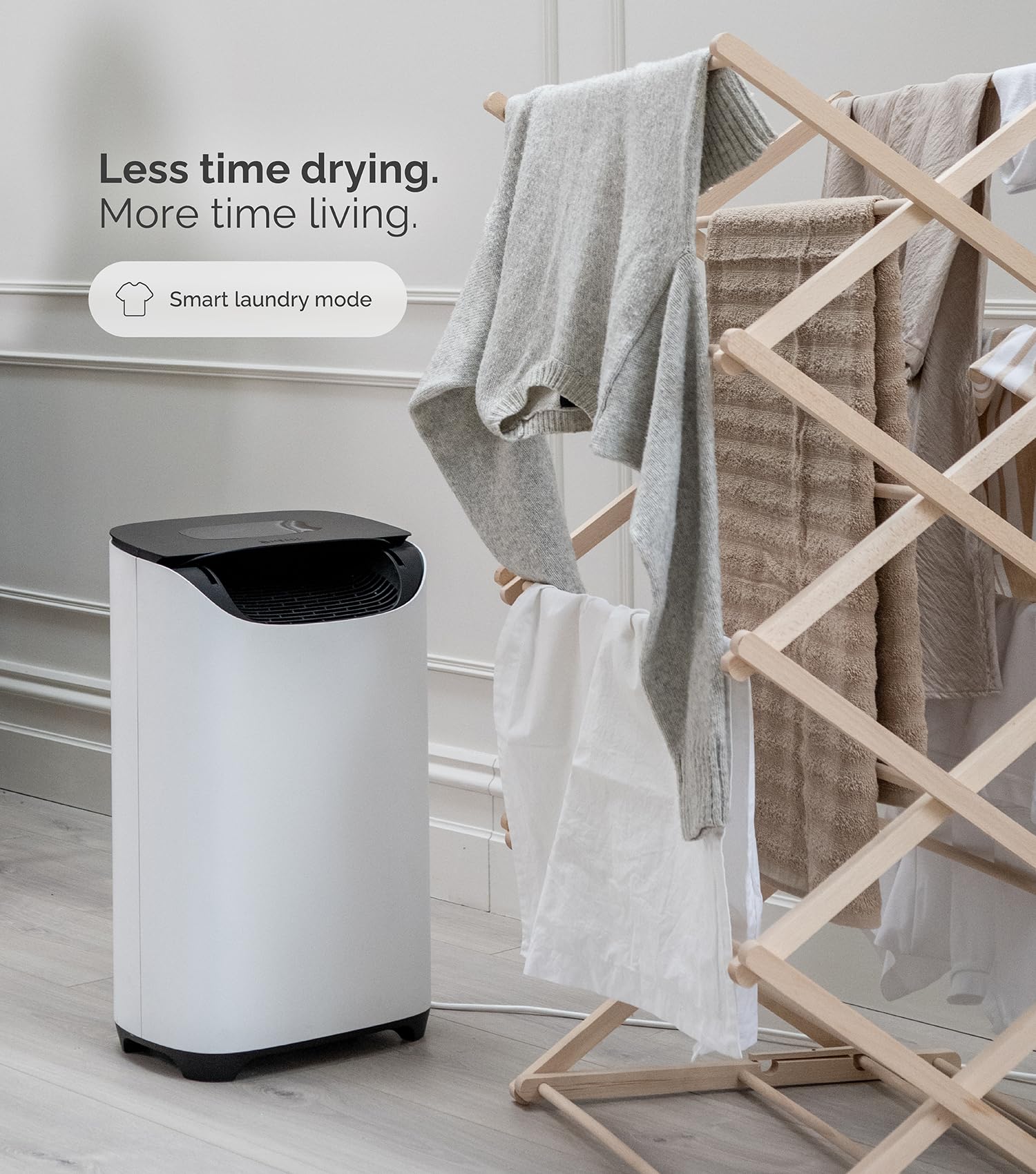 DD8L Pro Desiccant Dehumidifier - Faster Clothes Drying | Smart App Control | Customisable Energy Use | Works in Cold Environments | Anti-Bacterial Ioniser | Ideal for Boats, Caravans & Garages