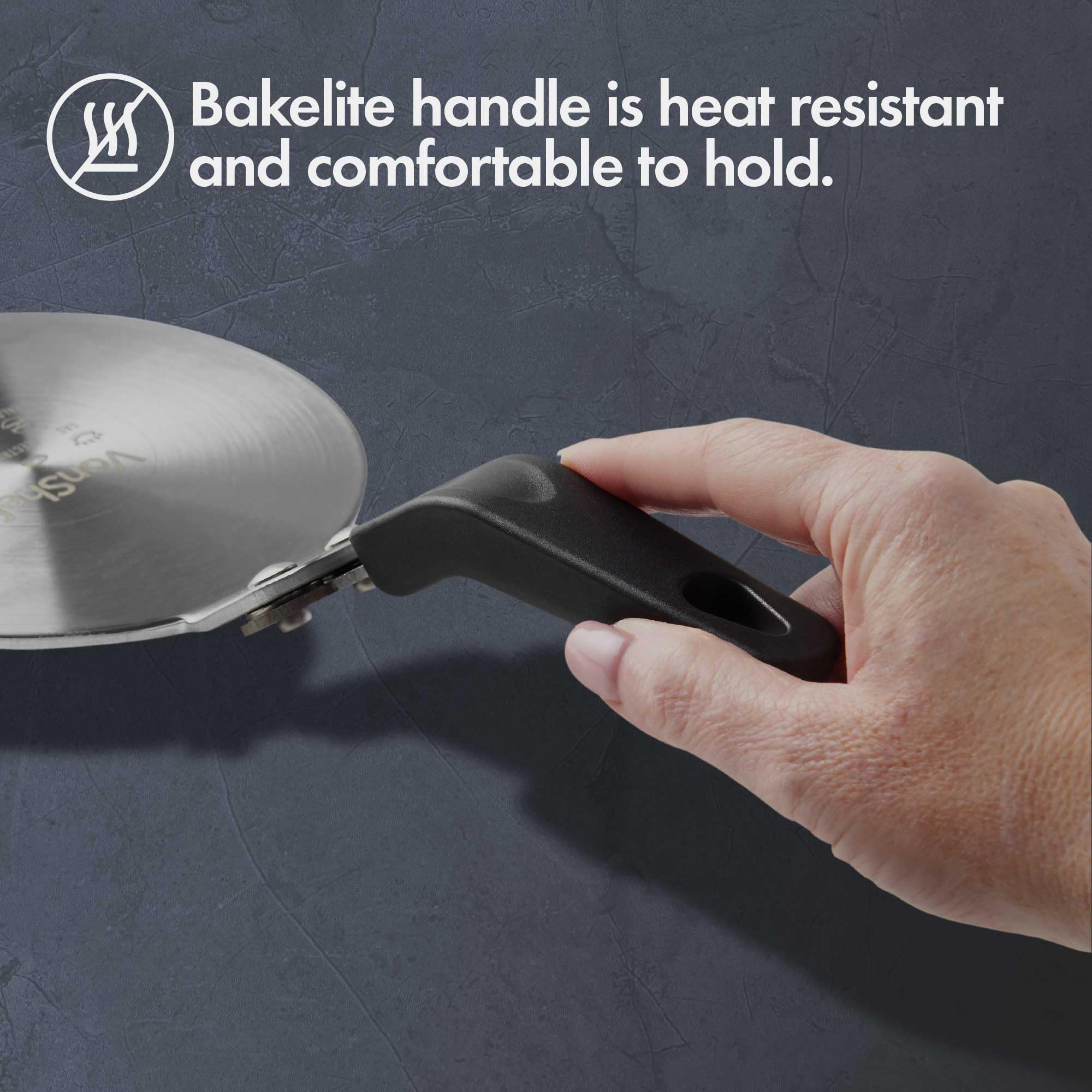 VonShef Induction Hob Converter - Adapter for Moka Pots & Coffee Makers - Induction Plate for All Hob Types, Aluminium 13cm Diameter Stovetop - Heat Resistant Handle