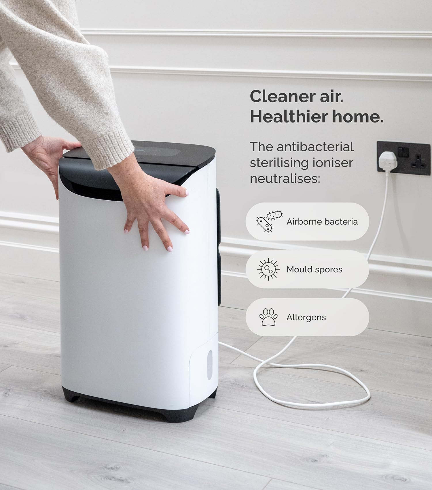 DD8L Pro Desiccant Dehumidifier - Faster Clothes Drying | Smart App Control | Customisable Energy Use | Works in Cold Environments | Anti-Bacterial Ioniser | Ideal for Boats, Caravans & Garages